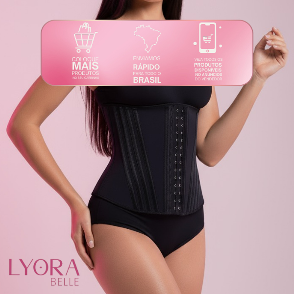 Cinta Modeladora Sabrina Sato 16 Barbatanas Alta Compressão Ref. B16