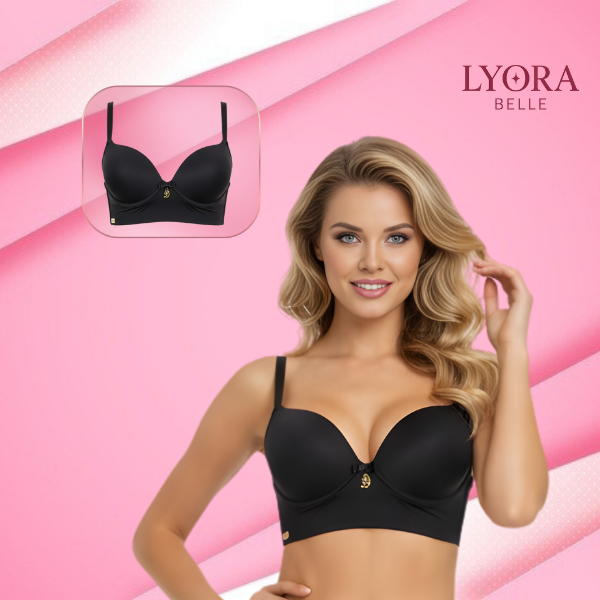 Kit 2 Sutiã Reforçado Liso Ajustável Com Bojo 3 Fecho Lateral Alta Feminino Confortável