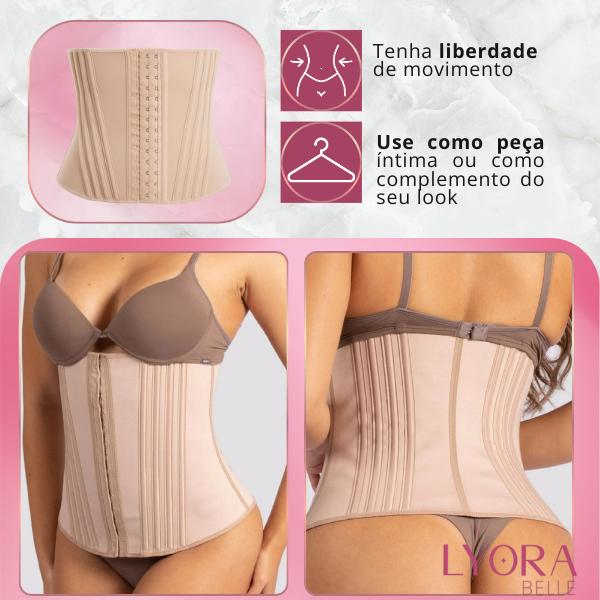 Cinta Modeladora Sabrina Sato 16 Barbatanas Alta Compressão Ref. B16