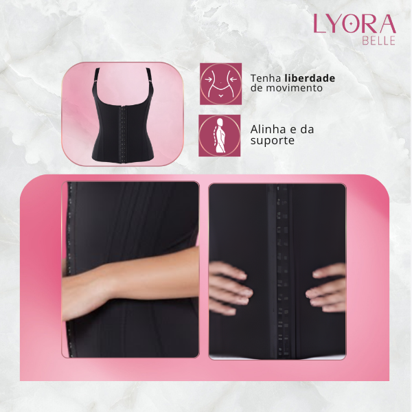 Cinta Modeladora Feminina Redutora Abdome 12 Barbatanas Pós Parto Princesa Catarina