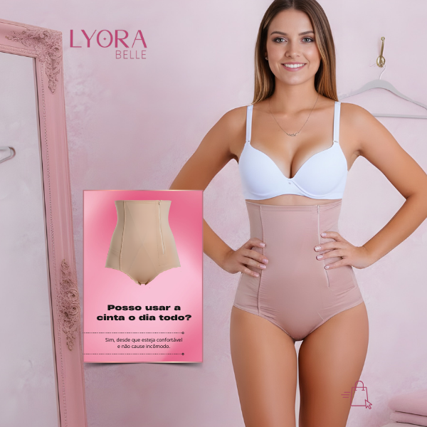 Cinta Calcinha Modeladora Pôs Parto Redutora de Barriga Alta Compressão