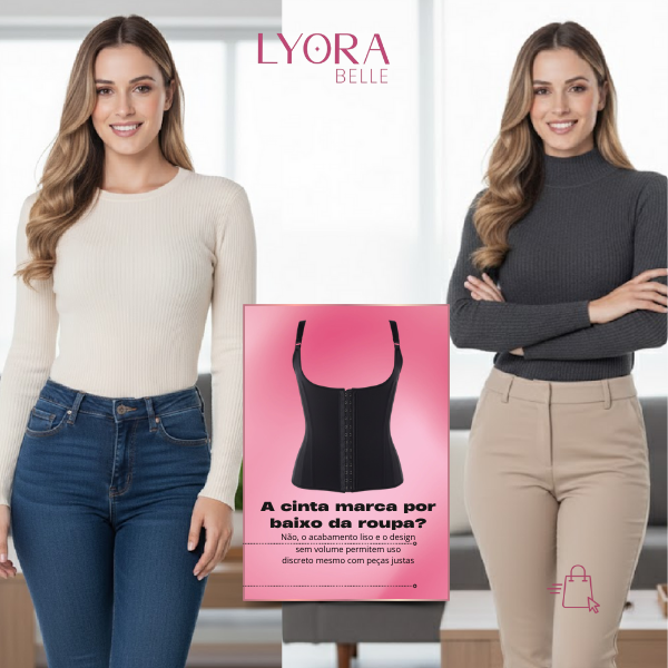 Cinta Modeladora Feminina Redutora Abdome 12 Barbatanas Pós Parto Princesa Catarina