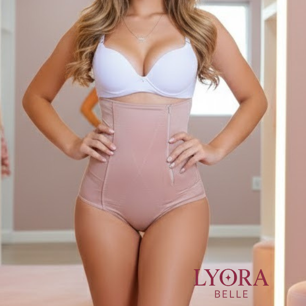 Cinta Calcinha Modeladora Pôs Parto Redutora de Barriga Alta Compressão