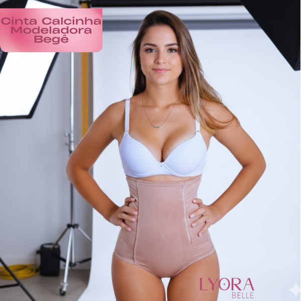 Cinta Calcinha Modeladora Pôs Parto Redutora de Barriga Alta Compressão