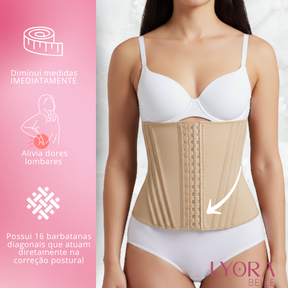 Cinta Modeladora Sabrina Sato 16 Barbatanas Alta Compressão Ref. B16