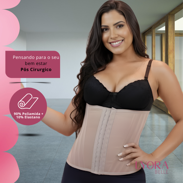 Redutor Abdominal Alta Compressão Pôs Parto  Cirúrgico Reduz Barriga Princesa Catarina