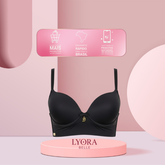 Kit 2 Sutiã Reforçado Liso  Ajustável Com Bojo 3 Fecho Lateral Alta Feminino Confortável