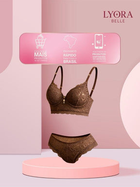 Conjunto Lizili Calcinha E Sutia Premium Sexy Feminino 983