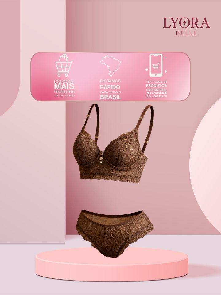 Conjunto Lizili Calcinha E Sutia Premium Sexy Feminino 983