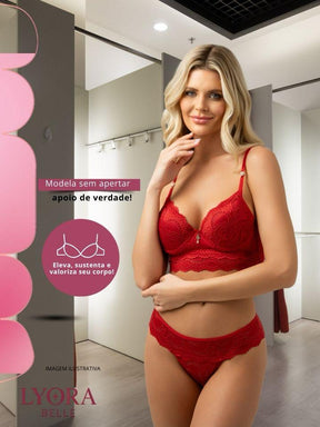 Conjunto Lizili Calcinha E Sutia Premium Sexy Feminino 983