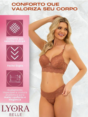 Conjunto Lizili Calcinha E Sutia Premium Sexy Feminino 983