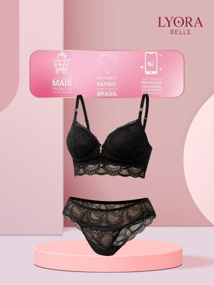 Conjunto Lizili Calcinha E Sutia Premium Sexy Feminino 983